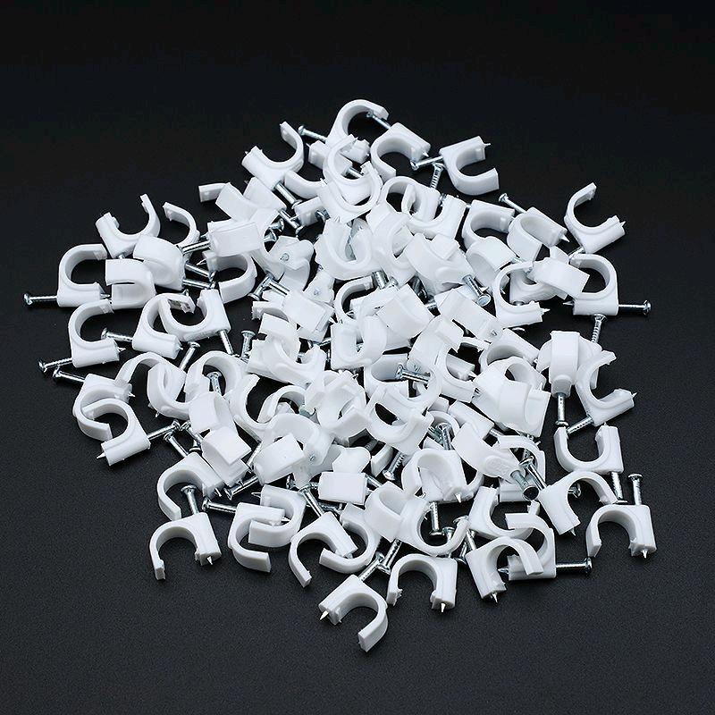 Wire card, wire clip, steel nail wire clip, plastic pipe clip, wire fixing clip, square wire clip, circular wire clip, pipe clip