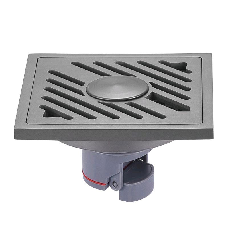 9cm square diagonal bar gun gray stainless steel