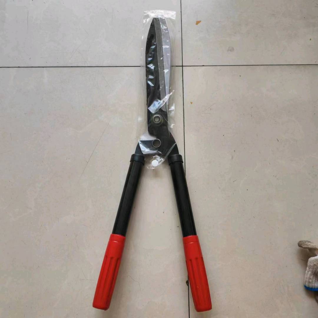 Black single tube lawn pruning scissors, fruit tree agricultural gardening scissors, coarse branch pruning, wood pruning, hedge trimming scissors