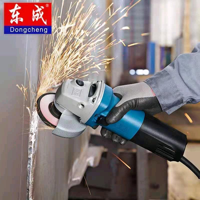 【 Dongcheng 】 S1M-FF09-100S angle grinder multifunctional polishing cutting machine polishing hand grinding wheel electric tool high-power household safety insulated copper wire motor heat dissipation high-power