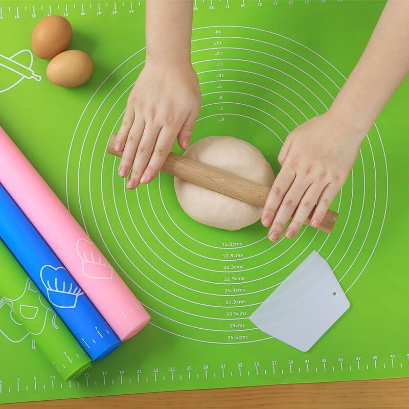 Thickened silicone pad, kneading pad, anti slip rolling pad, panel cutting board, household kitchen baking tool, food grade large size