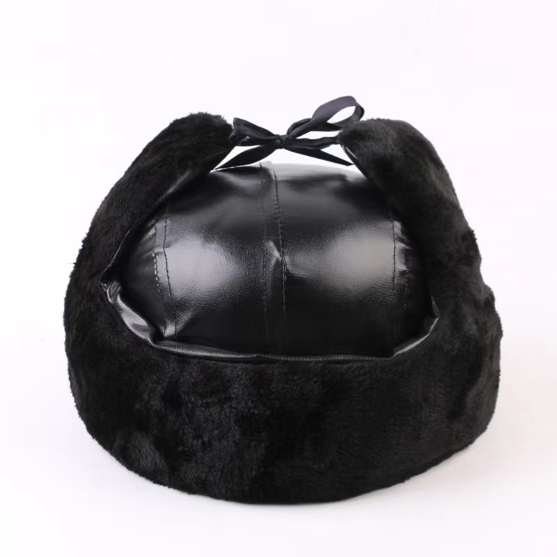 Long furry ear protection, face protection, labor protection, warm hat, winter anti cold cotton hat with added velvet cotton hat, winter cotton safety helmet, anti smashing, warm sheep shearing wool, long hair anti cold face protection, labor protection cotton, Lei Feng hat