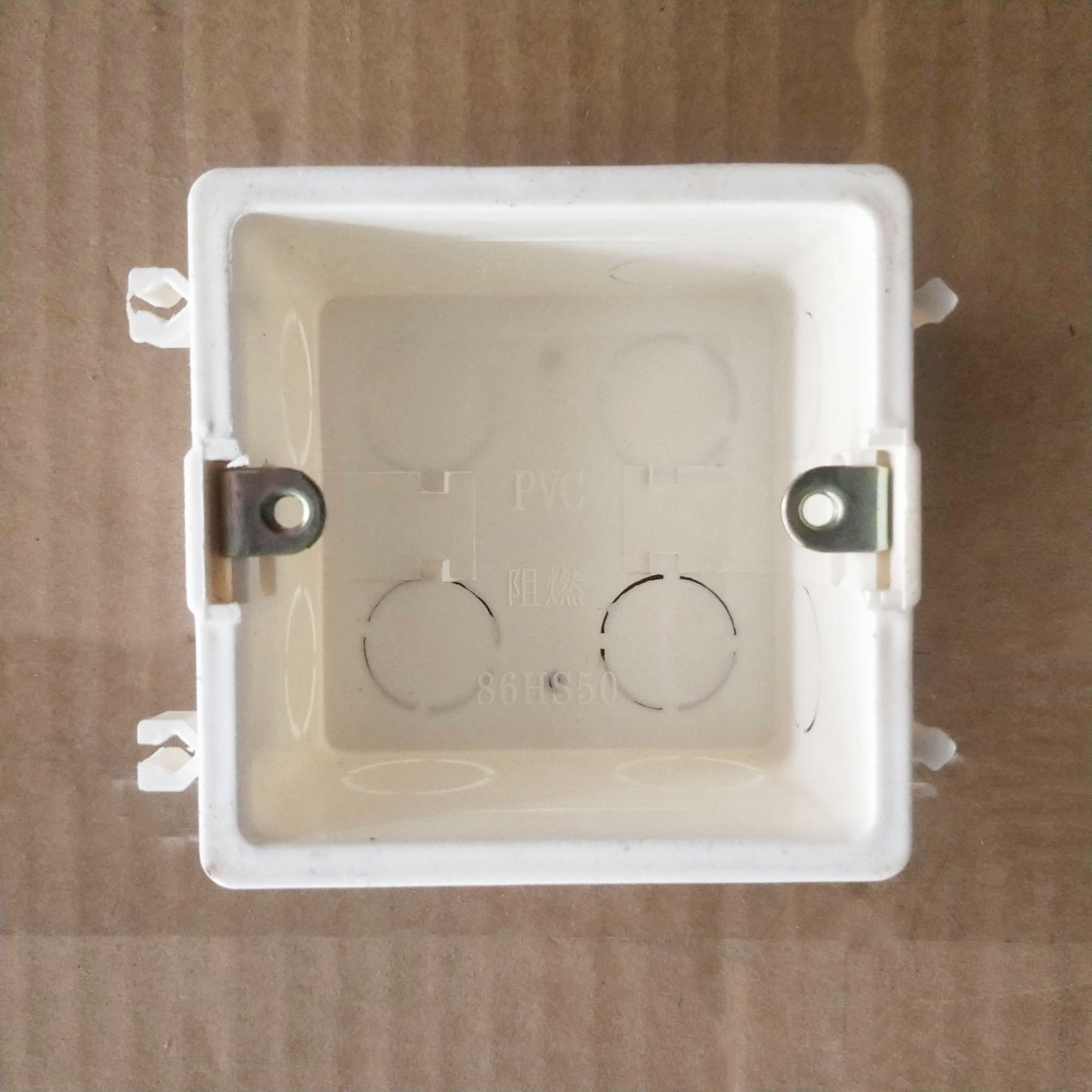 PVC assembled white wire box, concealed wire box, bottom box, electrician box