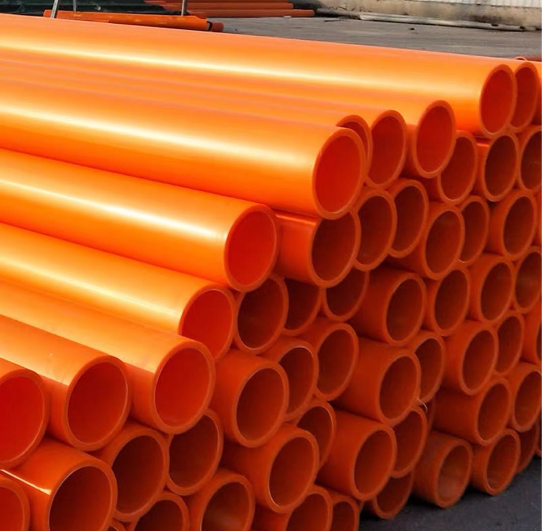 MPP conduit, new material, MPP power pipe, directly buried 110MPP power duct, polypropylene drag top pipe, 160 power cable protection sleeve