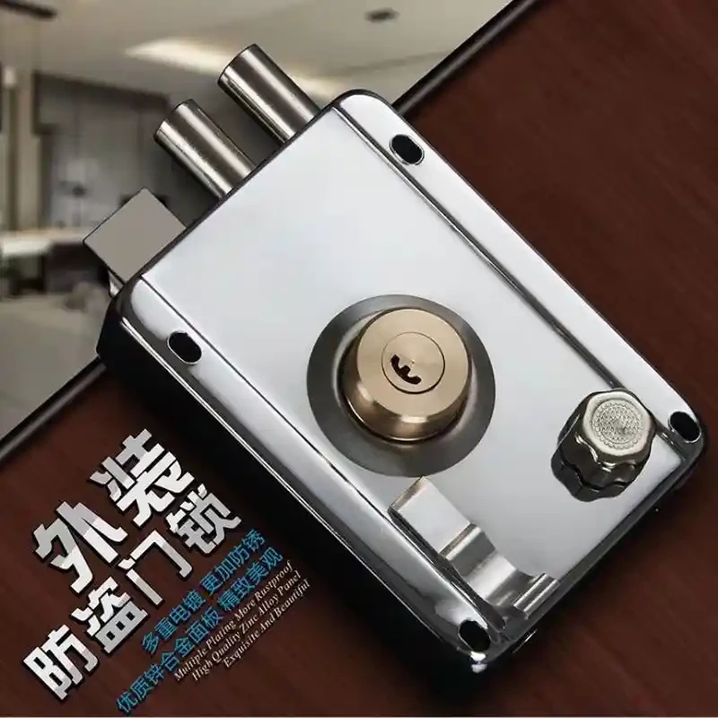 Old style household iron door anti-theft lock, old style household iron door anti-theft lock, shepherd garage door lock, antique bronze white branding