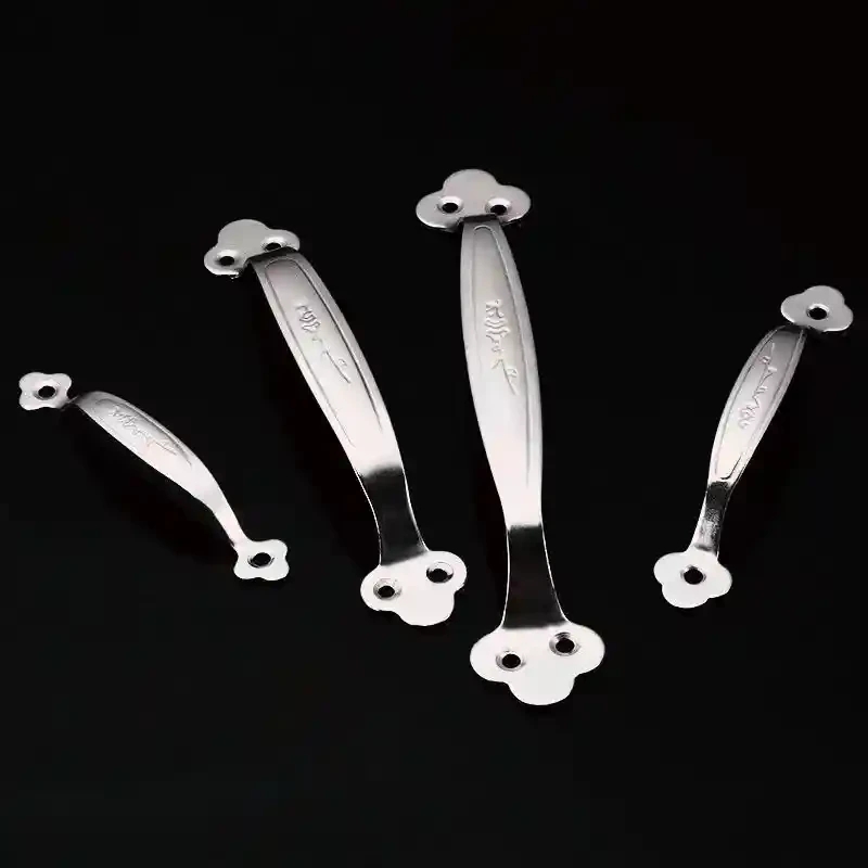 Stainless steel plum blossom handle, stainless steel plum blossom bow handle, modern and simple wardrobe, drawer, cabinet door, large wooden door, old-fashioned iron door handle