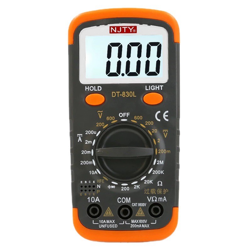 Nanjing Tianyu DT830L digital anti burn multimeter, digital display household multimeter, small pocket high-precision electric meter