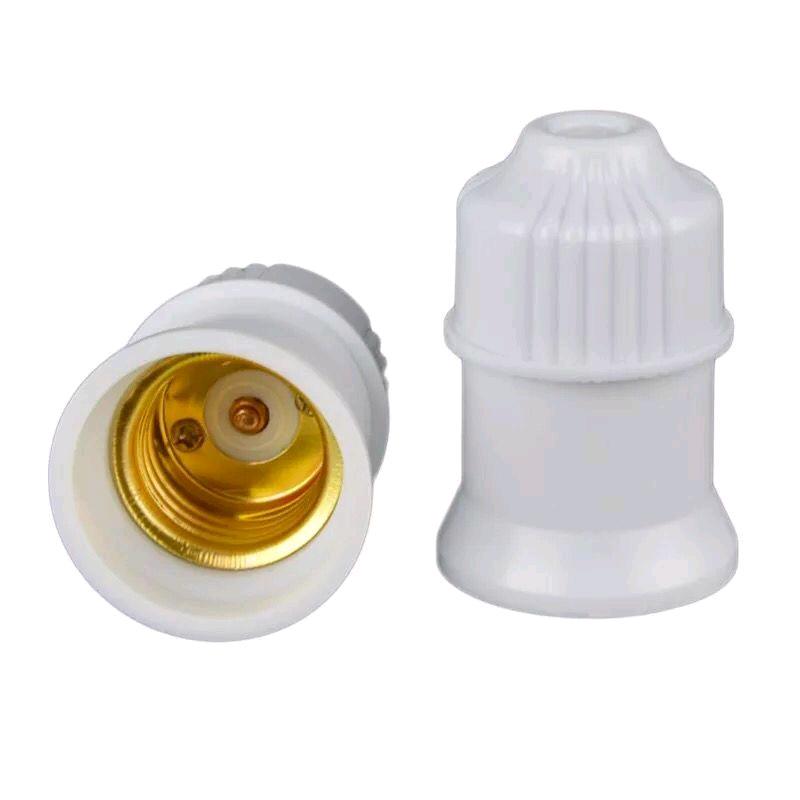 Household screw E27 lamp holder energy-saving bulb ceramic lamp holder suspended spiral pendant lamp base