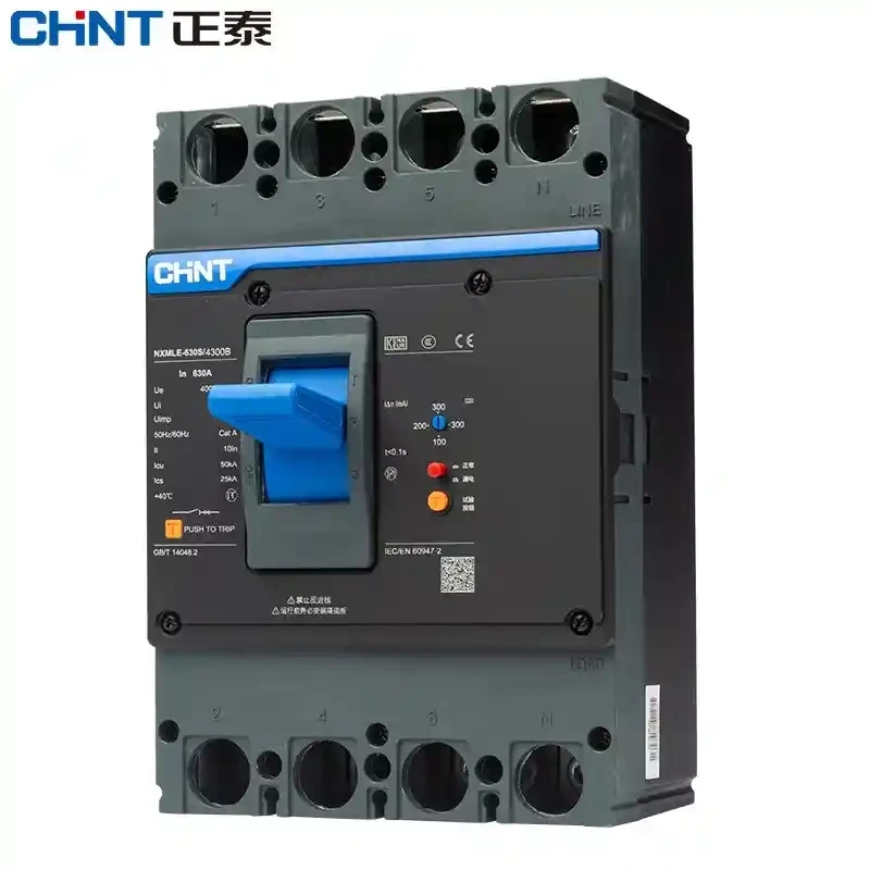 Chint leakage circuit breaker NXMLE three wire four wire leakage circuit breaker leakage switch