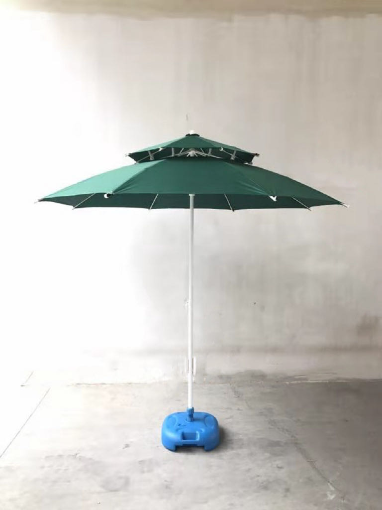 Security guard booth outdoor courtyard umbrella