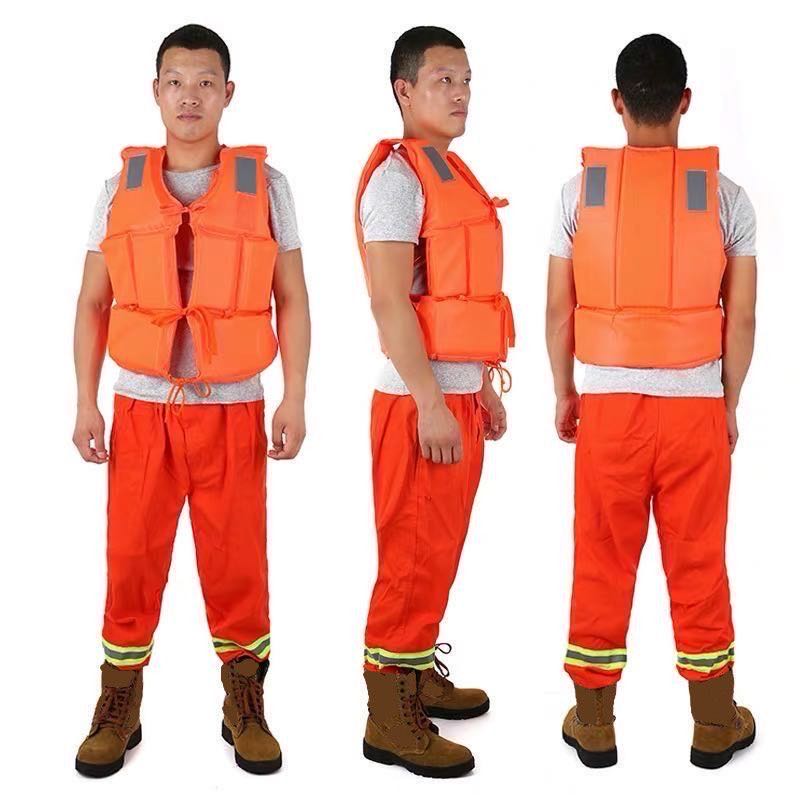 Marine work life jacket, adult high buoyancy life jacket, Oxford thick life jacket, flood resistant rescue life jacket