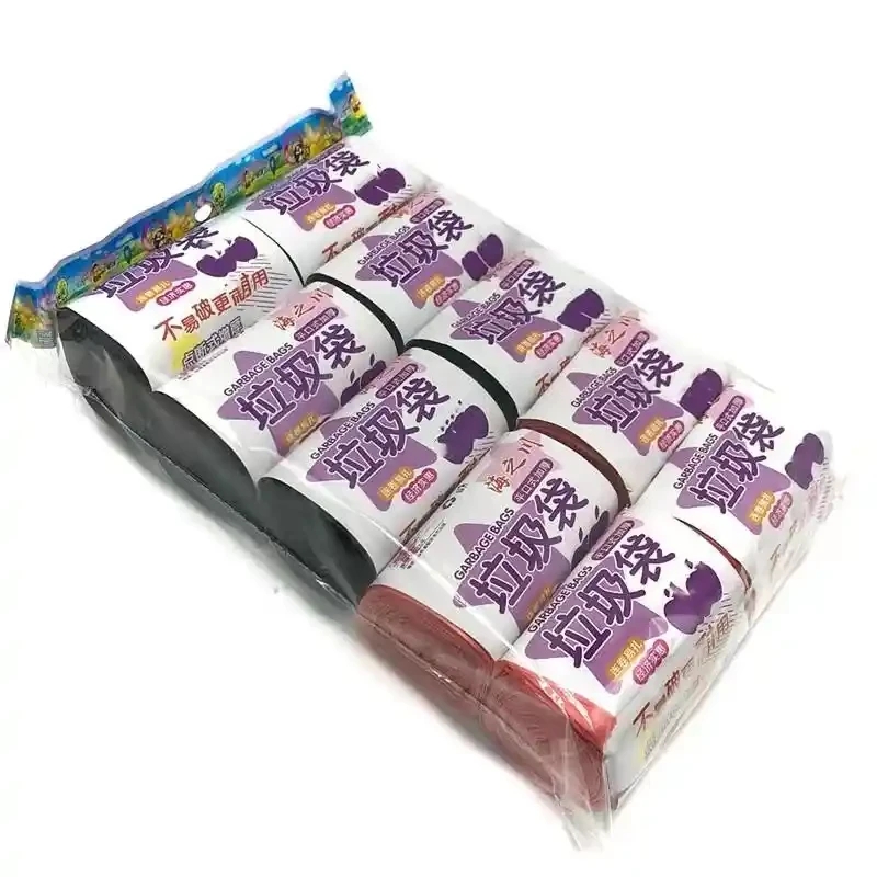 Ten garbage bags in a pack of ten
