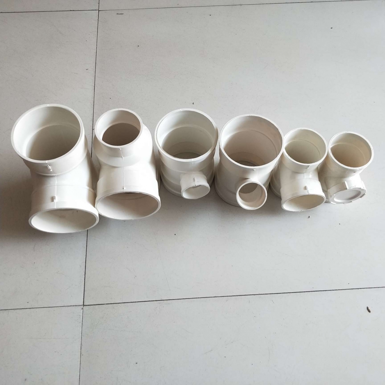 PVC drainage tee inclined tee bottle type tee riser inspection port variable diameter accessory
