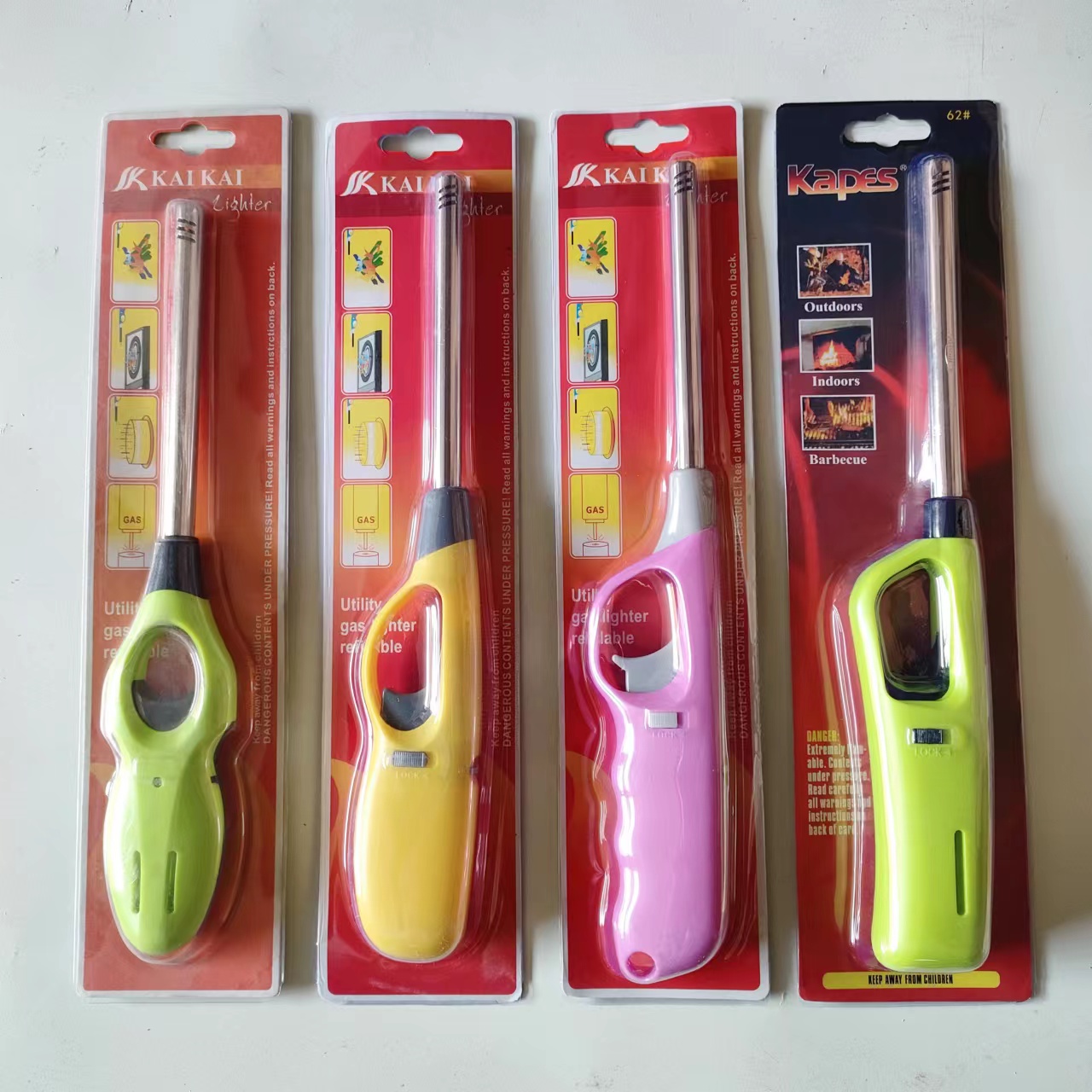 Kitchen ignition gun, extended gas stove, igniter, household open flame igniter, circulating inflatable ignition device