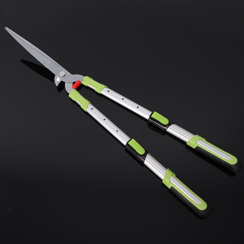 Telescopic aluminum alloy handle lawn shears, hedge shears, pruning shears, high branch shears, flat shears, large scissors, dual-purpose shears, multifunctional shears