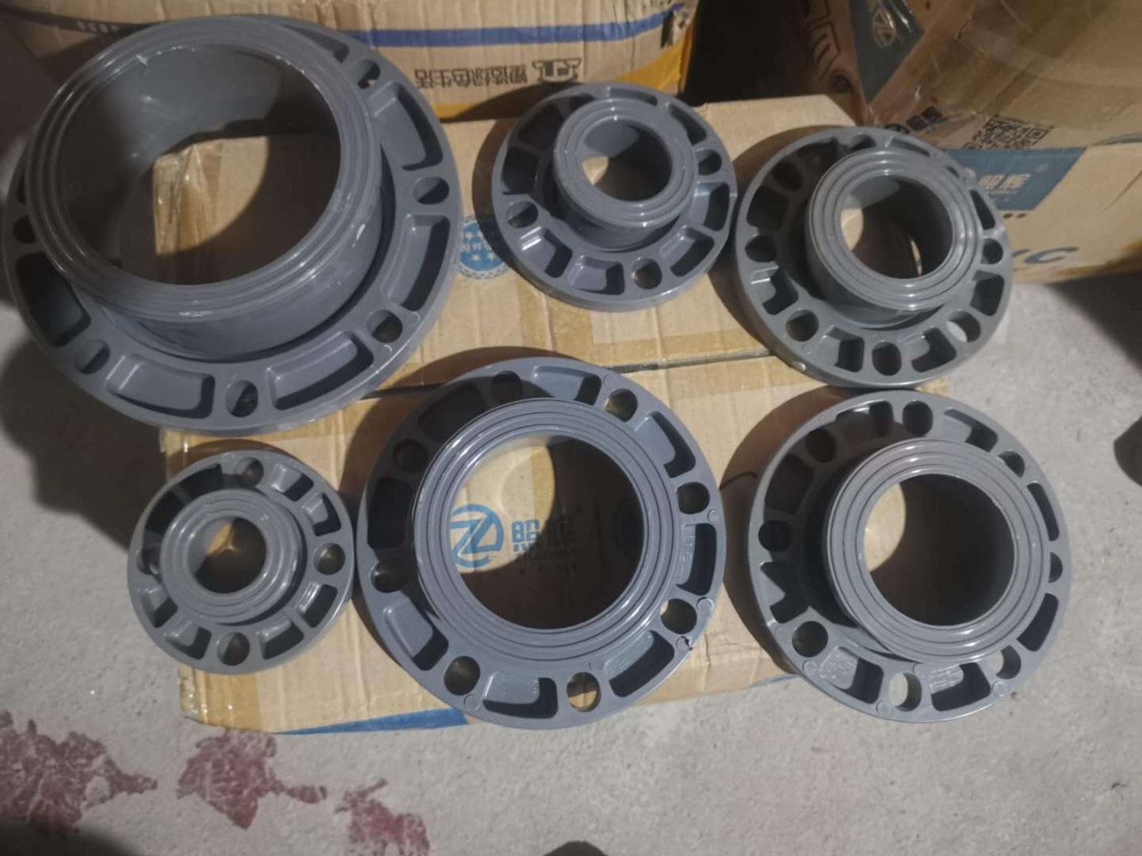 PVC water supply gray split flange