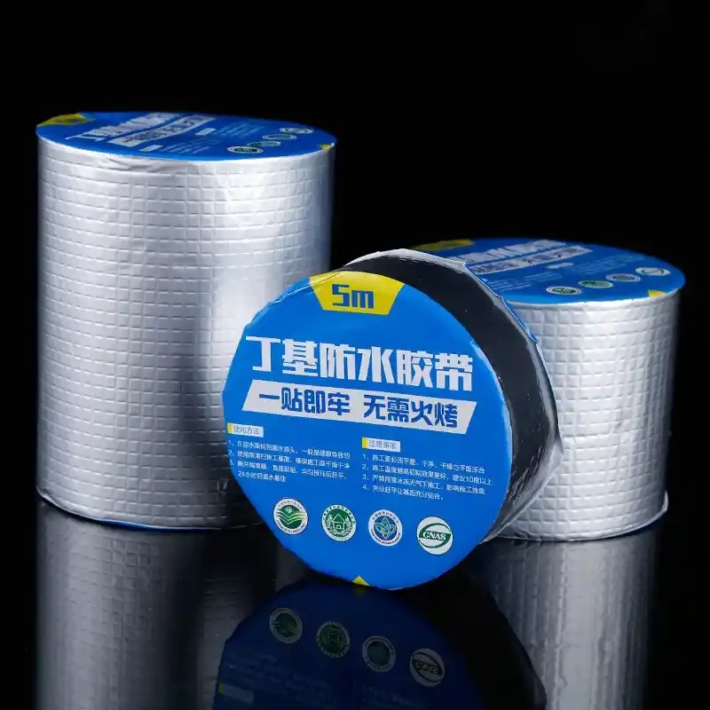 Butyl waterproof tape manufacturer waterproof tape leak repair butyl tape leak stop tape self-adhesive roll leak sealing tape roof color steel bungalow tape