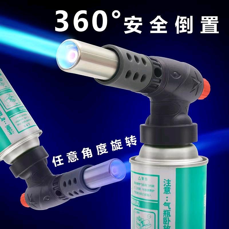 632 portable spray gun head, 21 cm long, card type gas cylinder, flame thrower, pig hair baking gun, igniter, spray lamp, flame thrower, household accessible