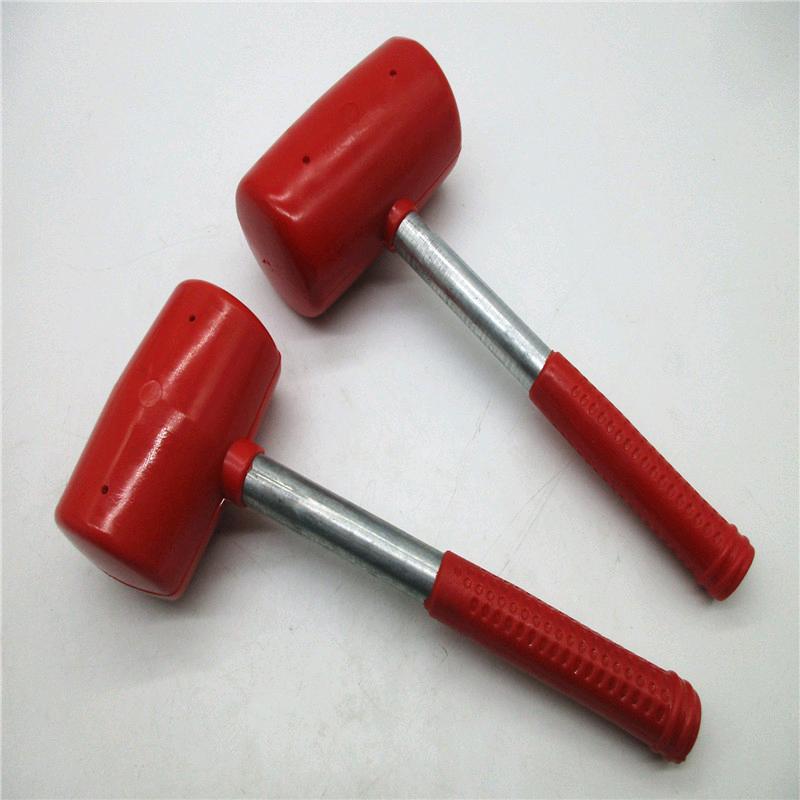 Source Factory Goods Iron Handle Rubber Hammer Large Leather Hammer Transparent Elastic Hammer Installation Hammer Leather Hammer Floor Tile Hammer