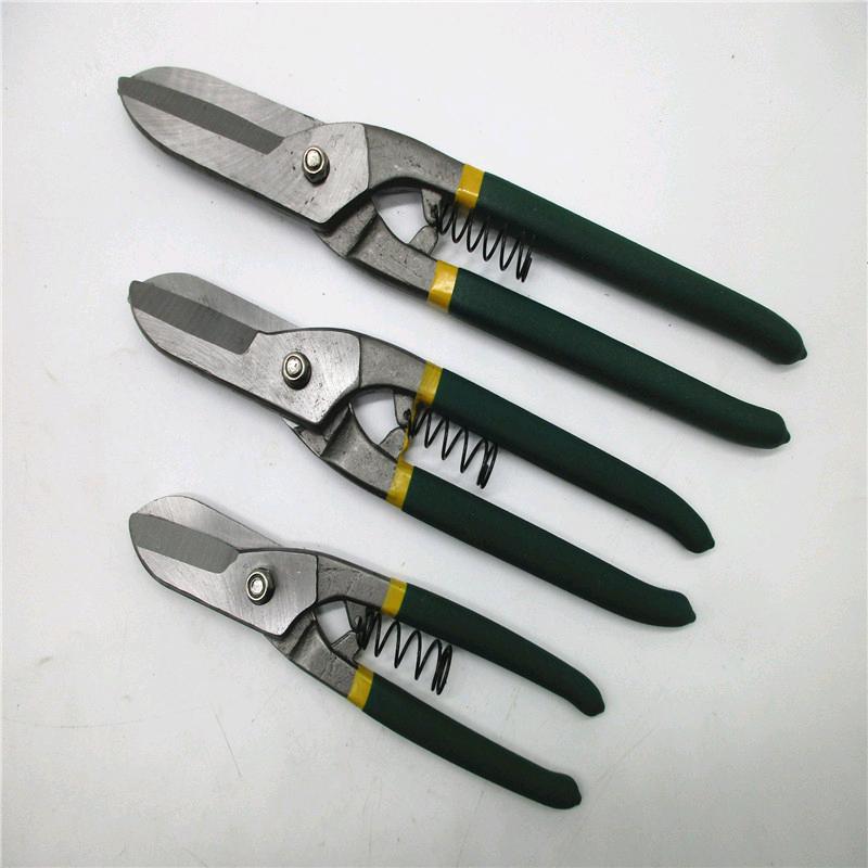 Source manufacturer German style iron sheet scissors, 8-inch, 10 inch, 12 inch, stainless steel scissors, iron sheet scissors, manual hardware tools