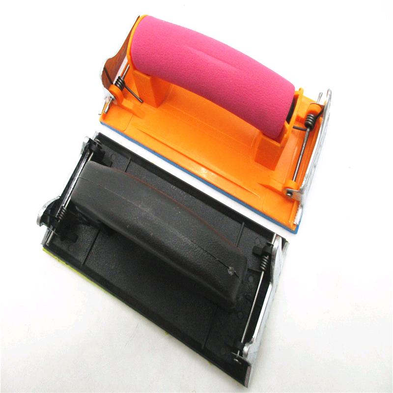 Yellow black sponge sandpaper holder, sandpaper board decoration, polishing, plastic sandpaper clip, craftsman's tool, sandpaper holder, sandpaper holder