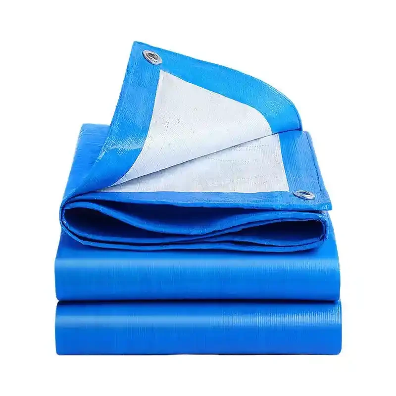 Blue and white rainproof cloth, truck tarpaulin, outdoor sunshade construction site cover, thickened waterproof and sunshade coating, sunshade and rainproof tarpaulin, outdoor rainproof cloth, canopy cloth, three proof cloth, oilcloth