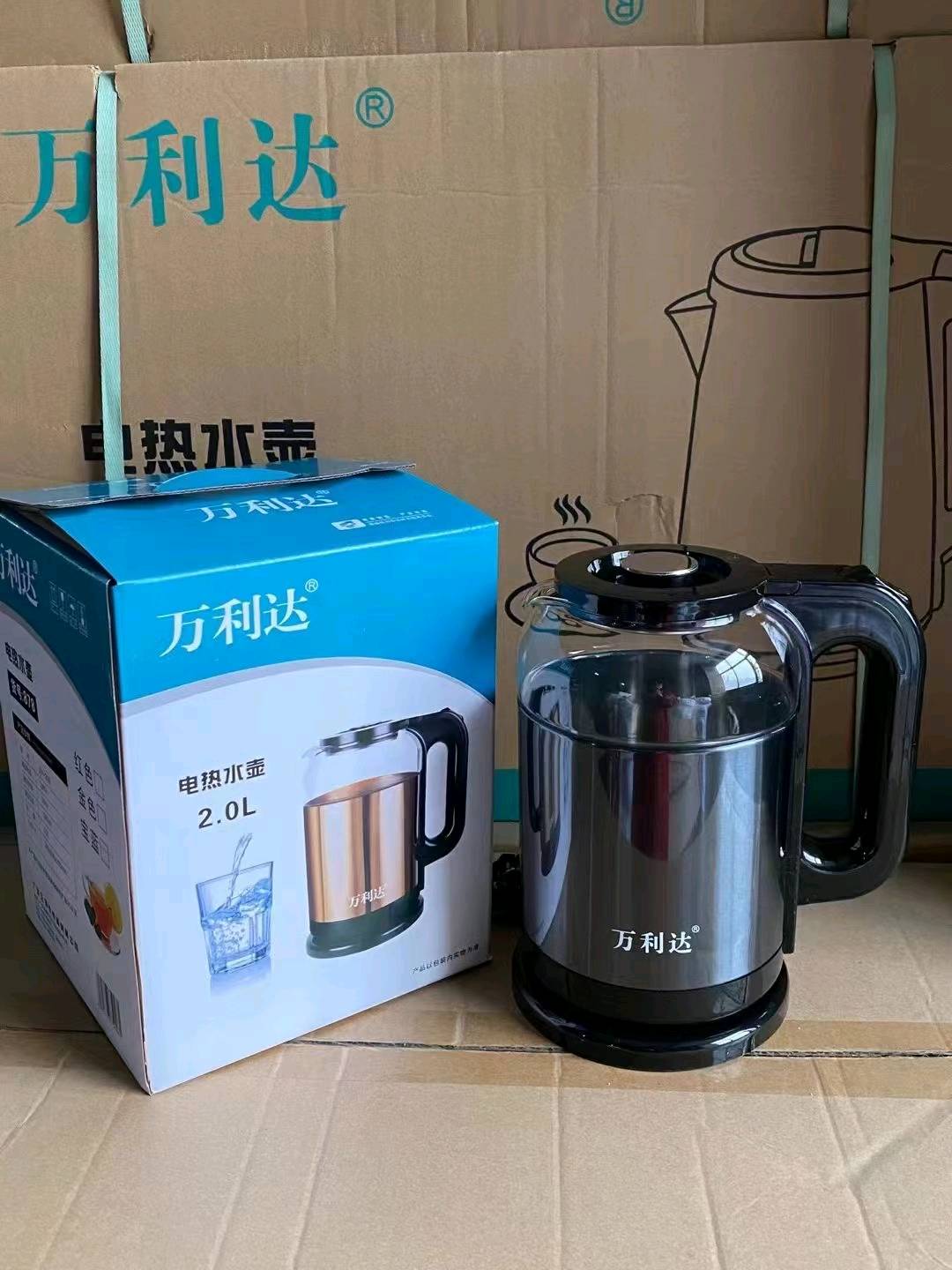 Wanlida electric kettle, kettle, stainless steel kettle, household fully automatic power-off, large capacity kettle, kettle, kettle