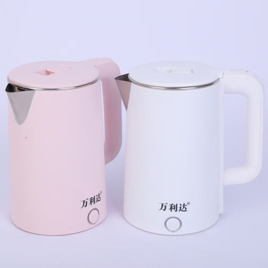 Wanlida electric kettle, large capacity stainless steel kettle, anti scalding and insulation electric kettle