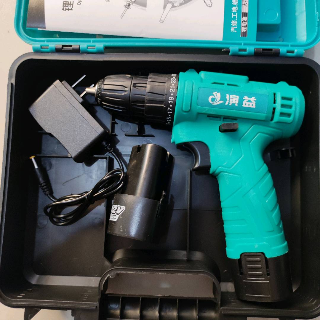Yanyi Premium 12V Lithium Drill (Dayi Style) Yanyi 12V Dual Speed Charging Drill High Power Handdrill Lithium Drill Pistol Drill Household Electric Screwdriver Electric Turning Tool