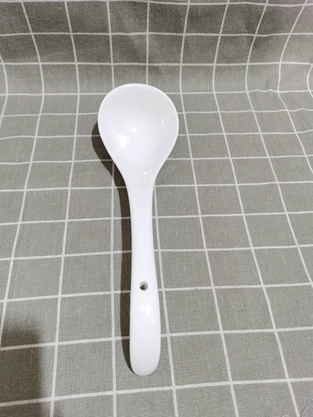 Magnesium porcelain 1-bend large soup spoon, household soup spoon, watermelon spoon