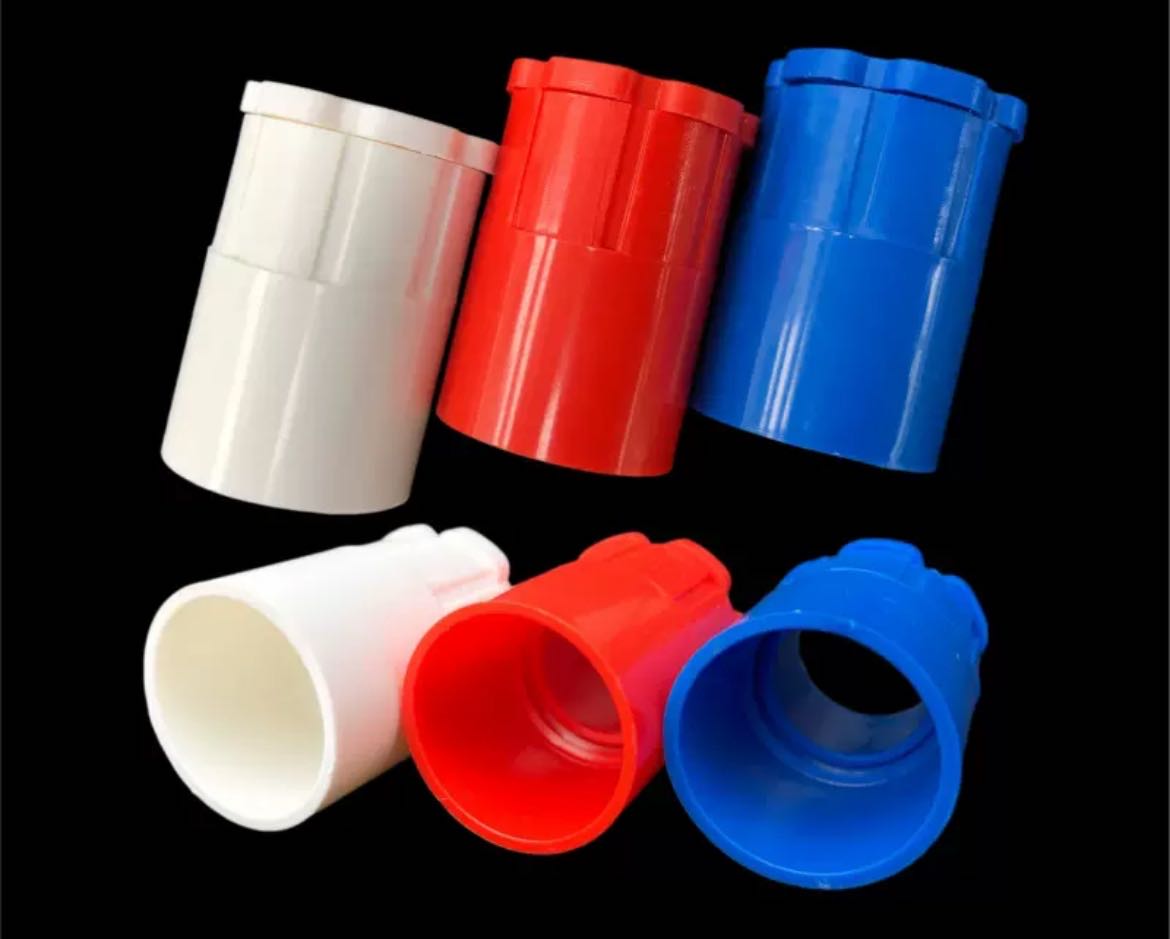 National standard lock buckle PVC4 distribution pipe lock female head roller joint 20 25 32 40 pre embedded extended thickened box joint