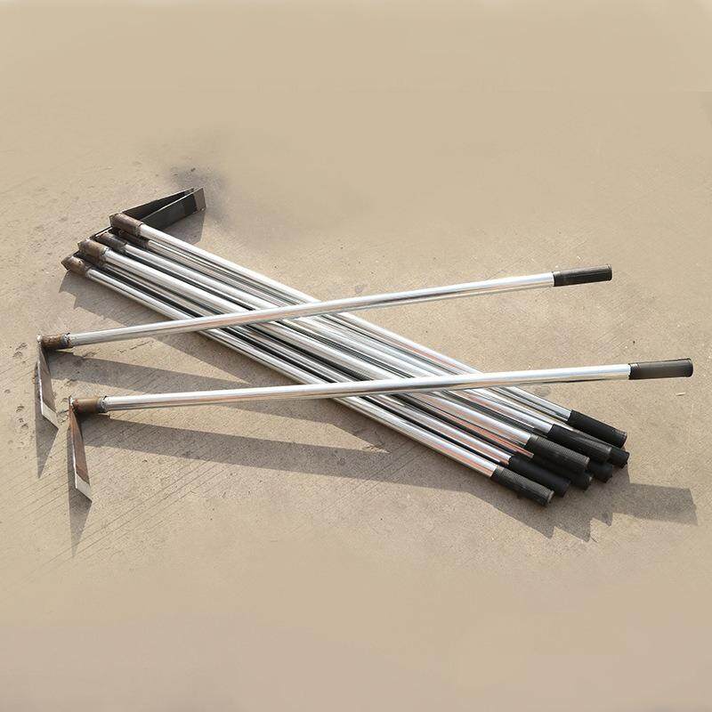 Pole hoe, length 122cm, head 25 * 6.5cm, iron hoe