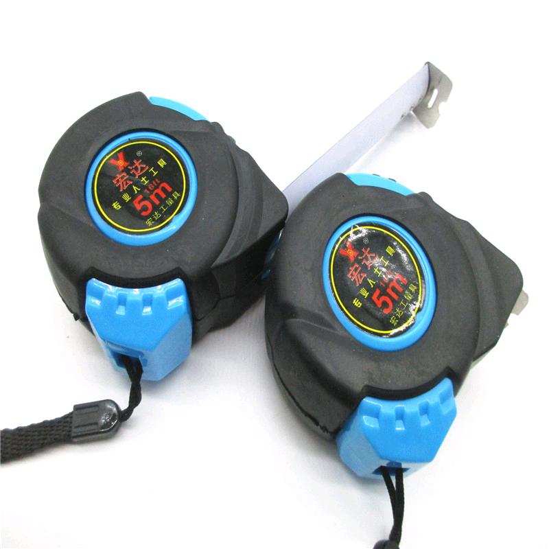 Wholesale rubber engineering steel tape measure 5-meter tape measure 5-meter steel tape measure cloth tape measure rubber sleeve tape measure rubber sleeve tape measure