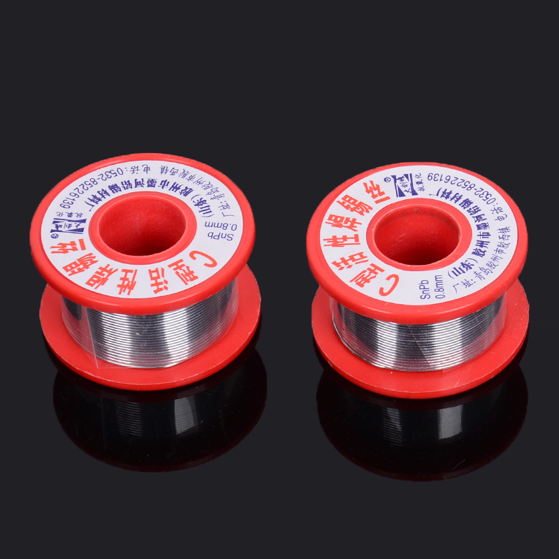 High purity red axis solder wire 0.8mm, tin wire with rosin core 90g, easy to tin and firmly welded for household use