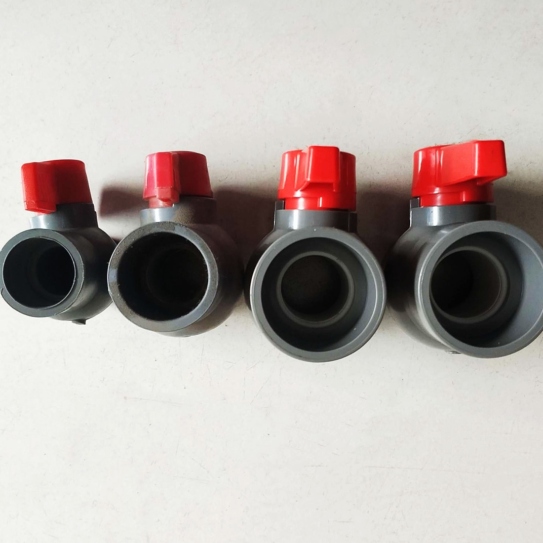 National standard PVC horizontal port ball valve PVC water supply wire port ball valve PVC ball valve