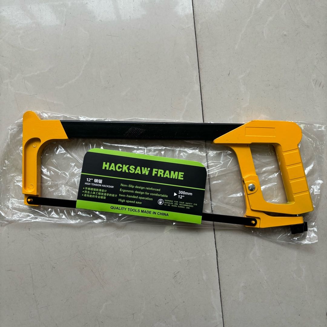 Hand made square tube aluminum alloy handle steel saw frame steel saw bow