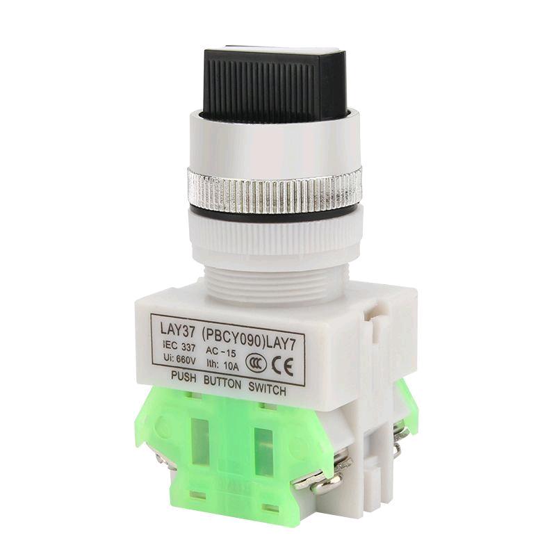 LAY37 Y090-11X2 two position knob conversion switch button 22MM three speed 20x3 selection button