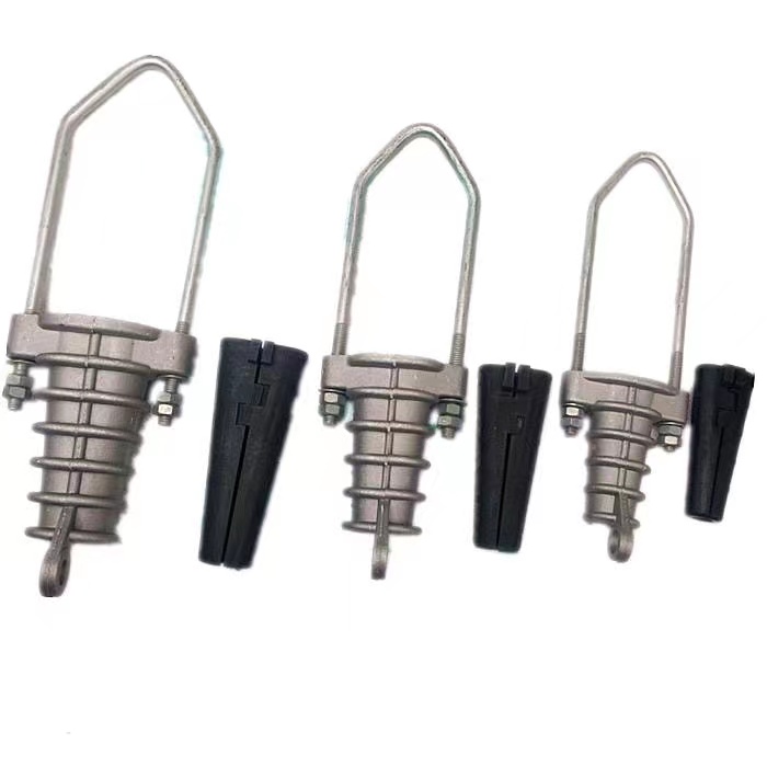 General high-voltage insulated wedge-shaped tension clamp NXJ type 10KV cable clamp insulated clamp power line fittings