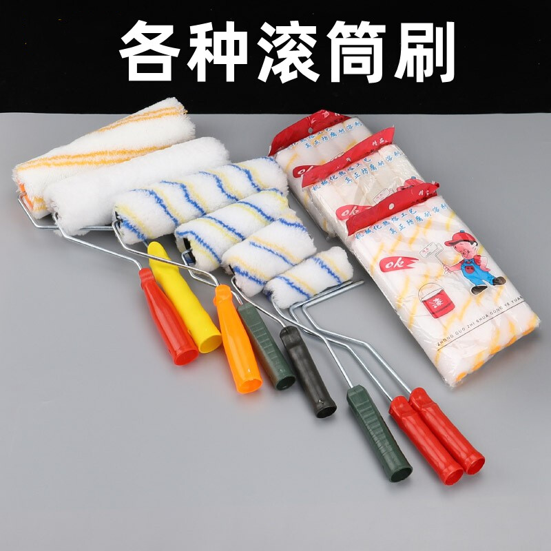 Thumb roller without dead corners roller series roller brush