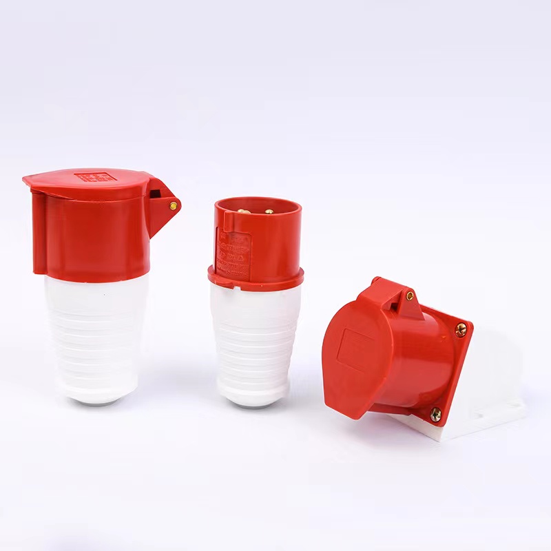 Industrial explosion-proof plug 220V socket 3-core 4-core aviation plug three-phase power 5-core 32A connector waterproof and dustproof
