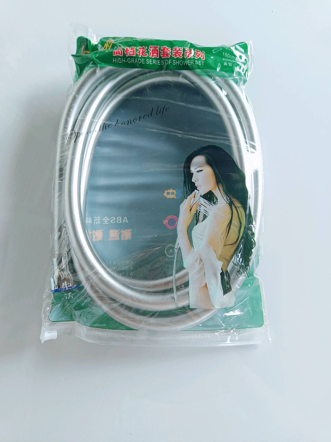 Silver showerhead shower hose/universal copper cap/4-point inner wire/silver/one-year warranty