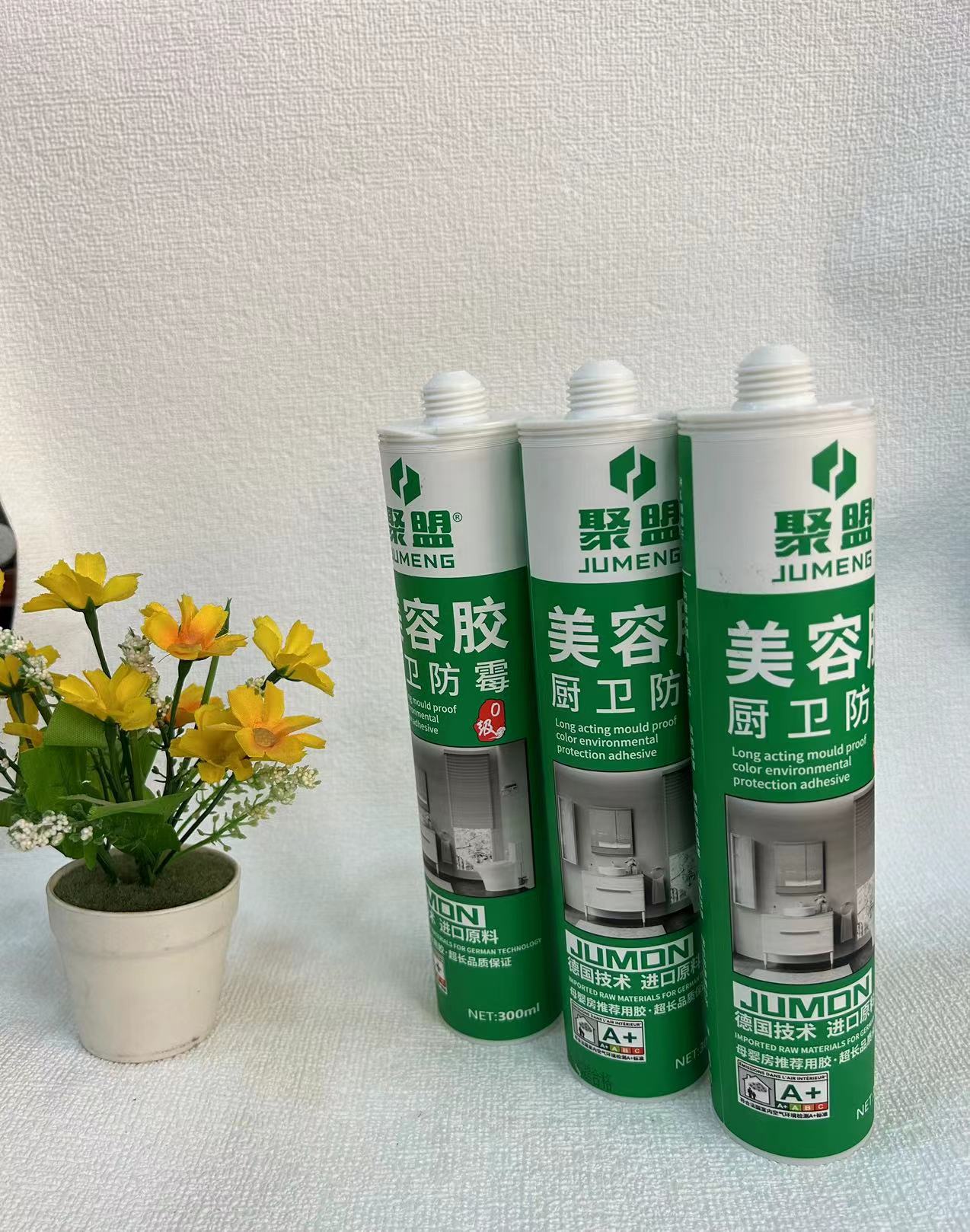 Oil neutral transparent silicone glass adhesive polymer glass adhesive