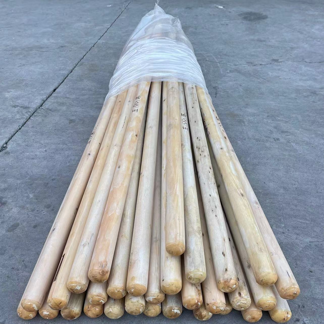 Clear lacquer eucalyptus pole