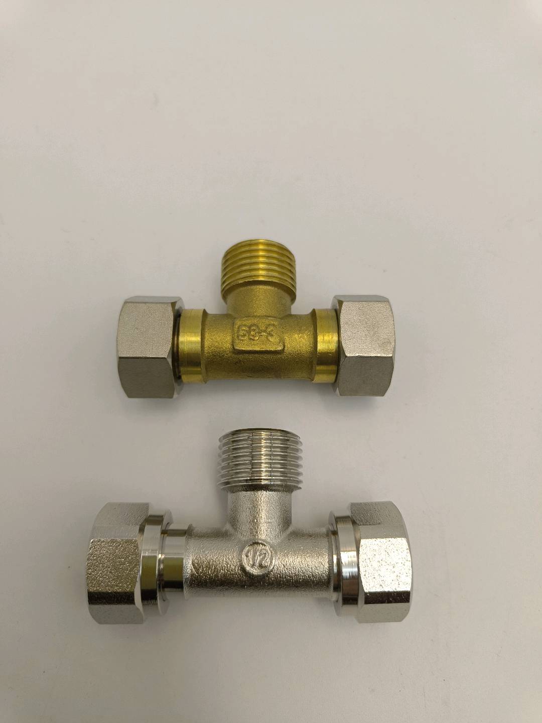 Copper internal and external active three-way