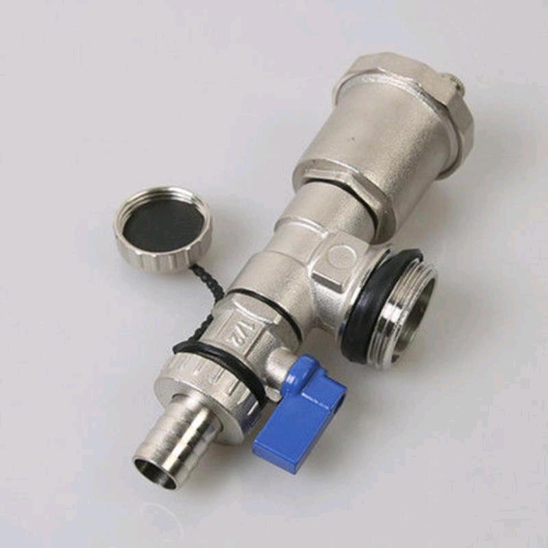 Three tail exhaust and drainage valve at the end of the water divider, 1-inch external wire floor heating exhaust valve, water heating accessories