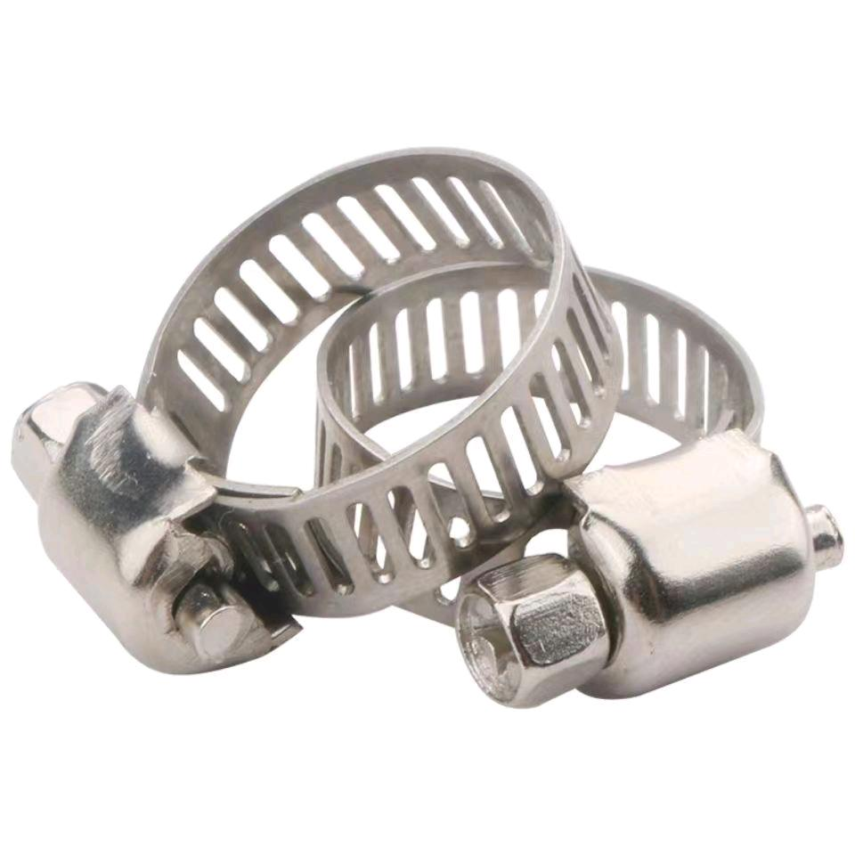 Stainless steel hose clamp, liquefied gas accessory with handle, gas pipe clamp, gas stove joint clamp