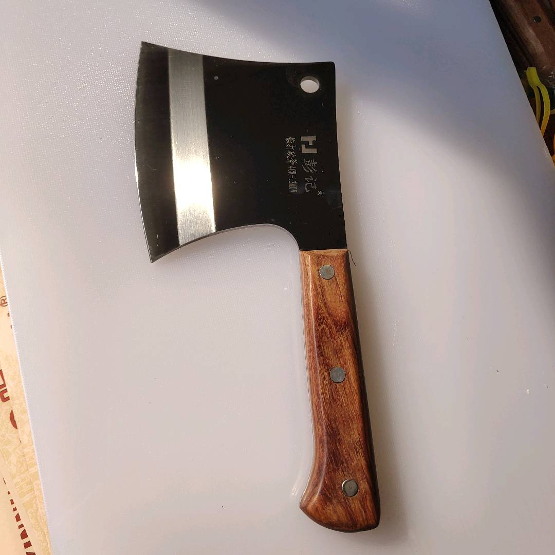 Stainless free special 4-chrome steel material thickened chopping axe, bone cutting knife, bone cutting knife, chicken and duck chopping knife