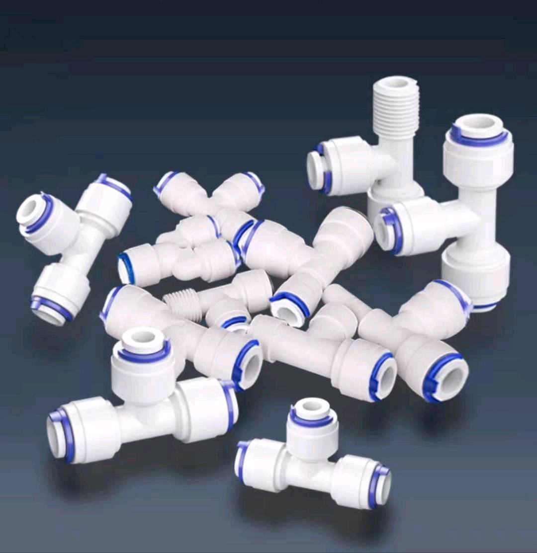 Water purifier accessories straight head elbow tee