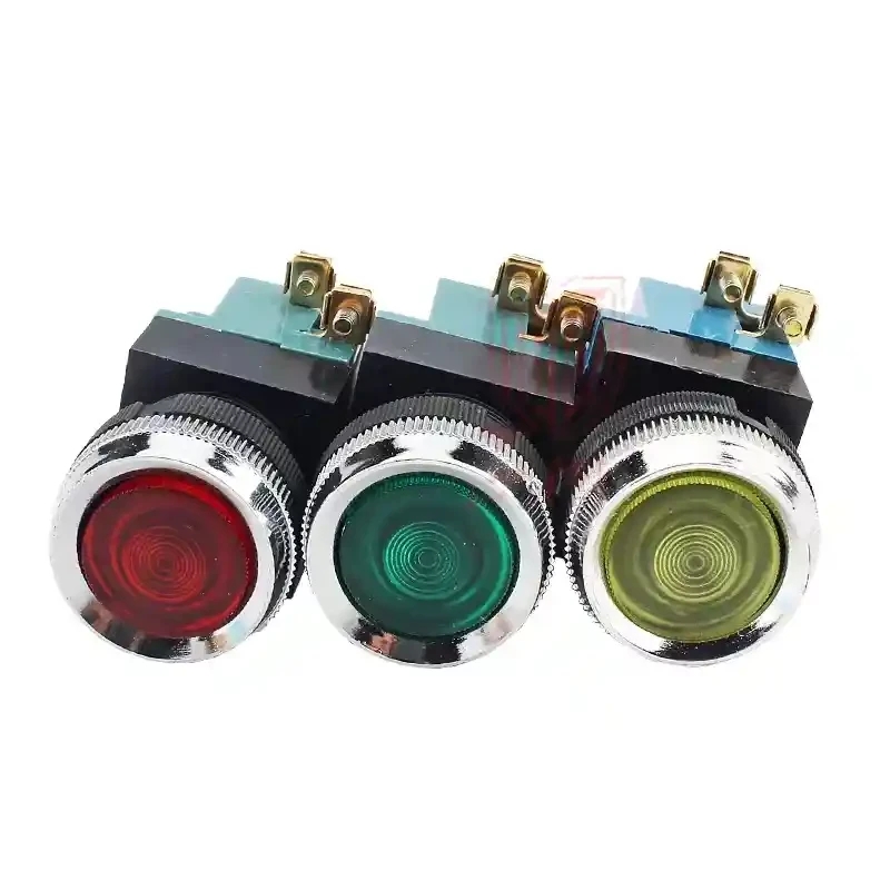 Shanghai button switch LA19-11LA19-11 red and green buttons open and close one by one