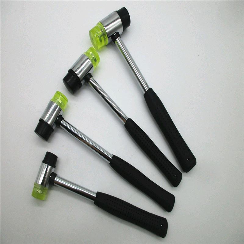 Source manufacturer direct sales steel pipe handle installation hammer replaceable head rubber installation hammer rubber hammer double head installation hammer